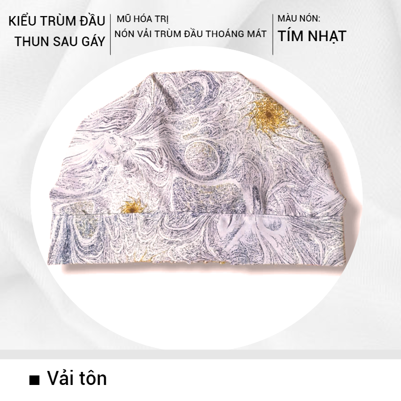 [NÓN TRÙM ĐẦU BẰNG VẢI] Nón vải mềm, mát, thấm hút mồ hôi, khăn trùm đầu, che tóc, đội mát ngày hè, có thun co giãn