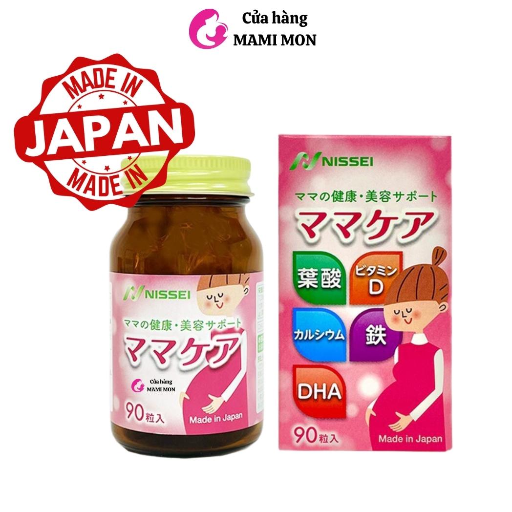 Vitamin tổng hợp cho bà bầu mẹ sau sinh cho con bú Mama Care Nissei Nhật Bản