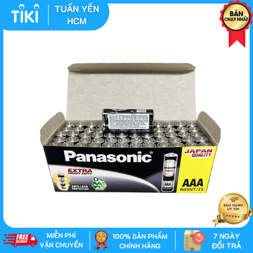 Hộp Pin AAA 1,5V Panasonic R03NT2S – Hàng chính hãng – 60 Viên