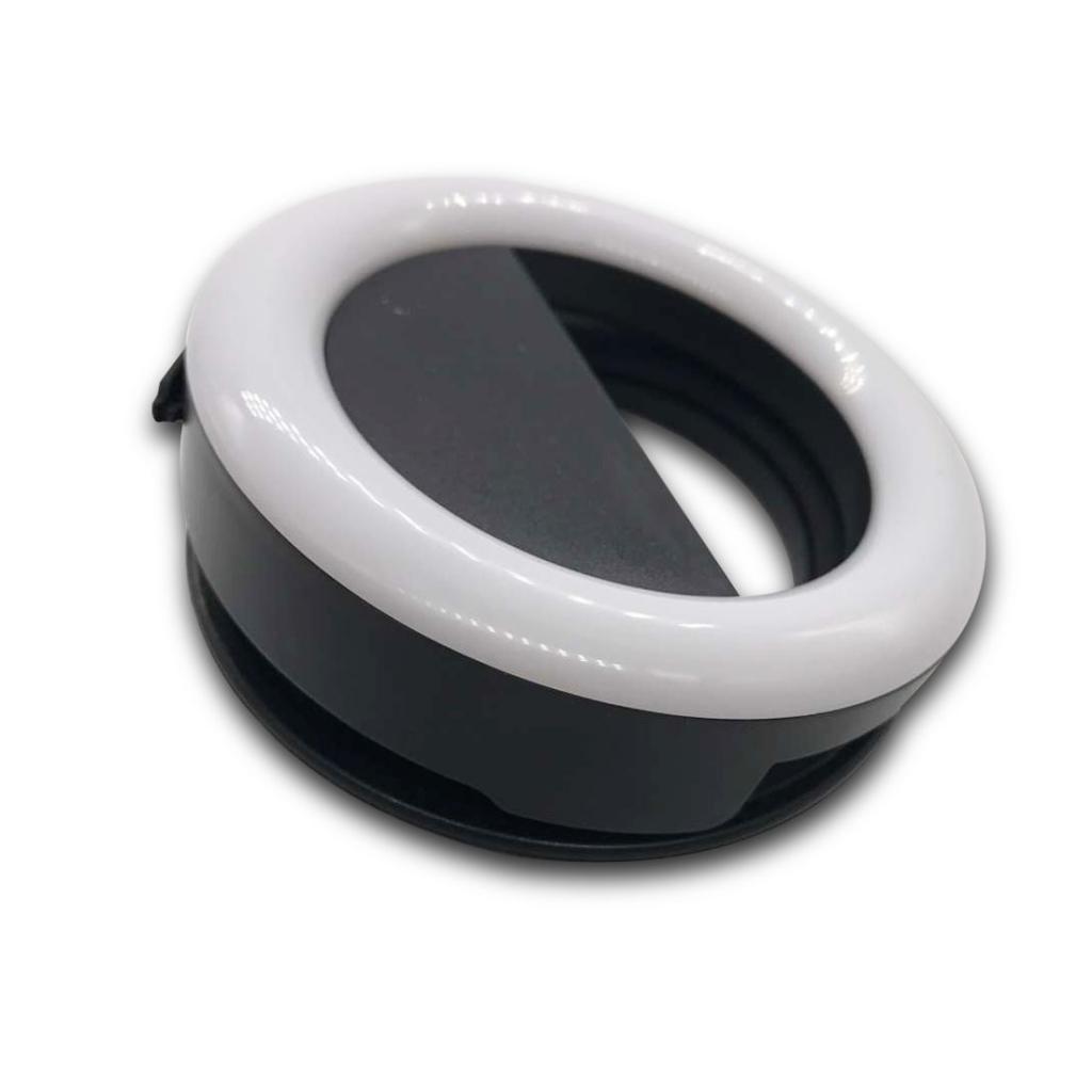LED Light Ring Supplementary Selfie Lighting Night or Darkness Selfie Enhancing for Photography with iPhones and Android Smart Phones