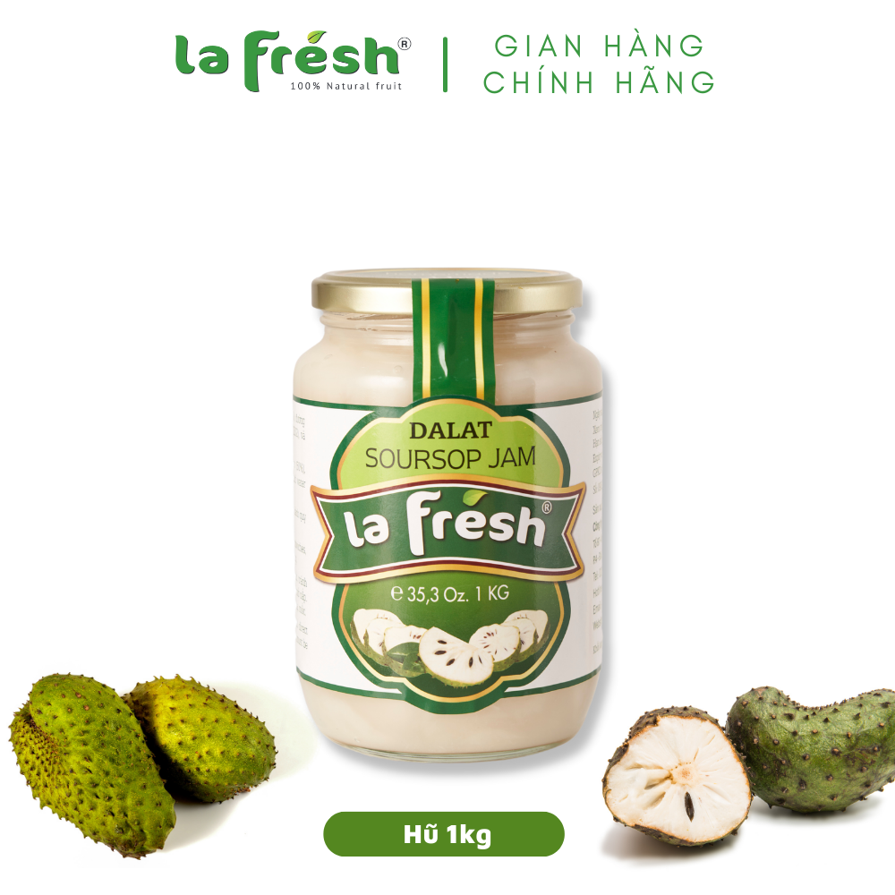 Mứt Mãng Cầu Lafresh Đà Lạt Hủ Thủy Tinh 1kg