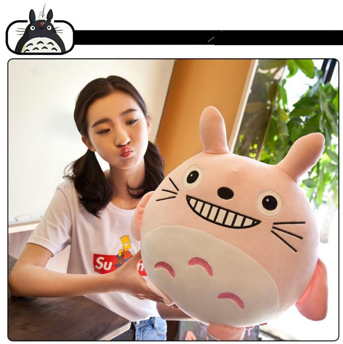 Gối mền TOTORO 3in1 mặt biểu cảm vui nhộn Vải nỉ nhung cực mịn, bộ chăn gối văn phòng