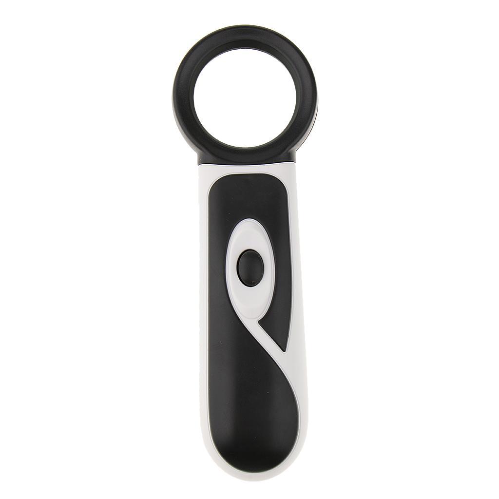 Illuminated LED Handheld Magnifying Glass Reading Jewelry