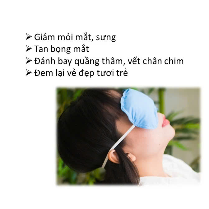 Túi Chườm Mắt Gel Organic - Nóng Lạnh Đa Năng - Giảm Đau Đầu Nhức Mỏi Mắt Làm giảm vết chân chim quầng thâm mắt Giảm mỏi mắt mắt sưng phù nặng Thư giãn trên máy bay hay tại nhà
