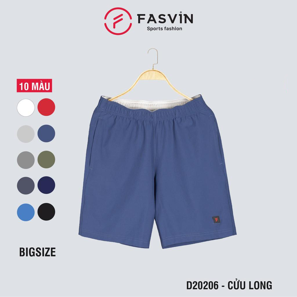 Quần đùi nam Big Size Fasvin D20206.HN cỡ đại vải gió mềm mại co giãn thoải mái