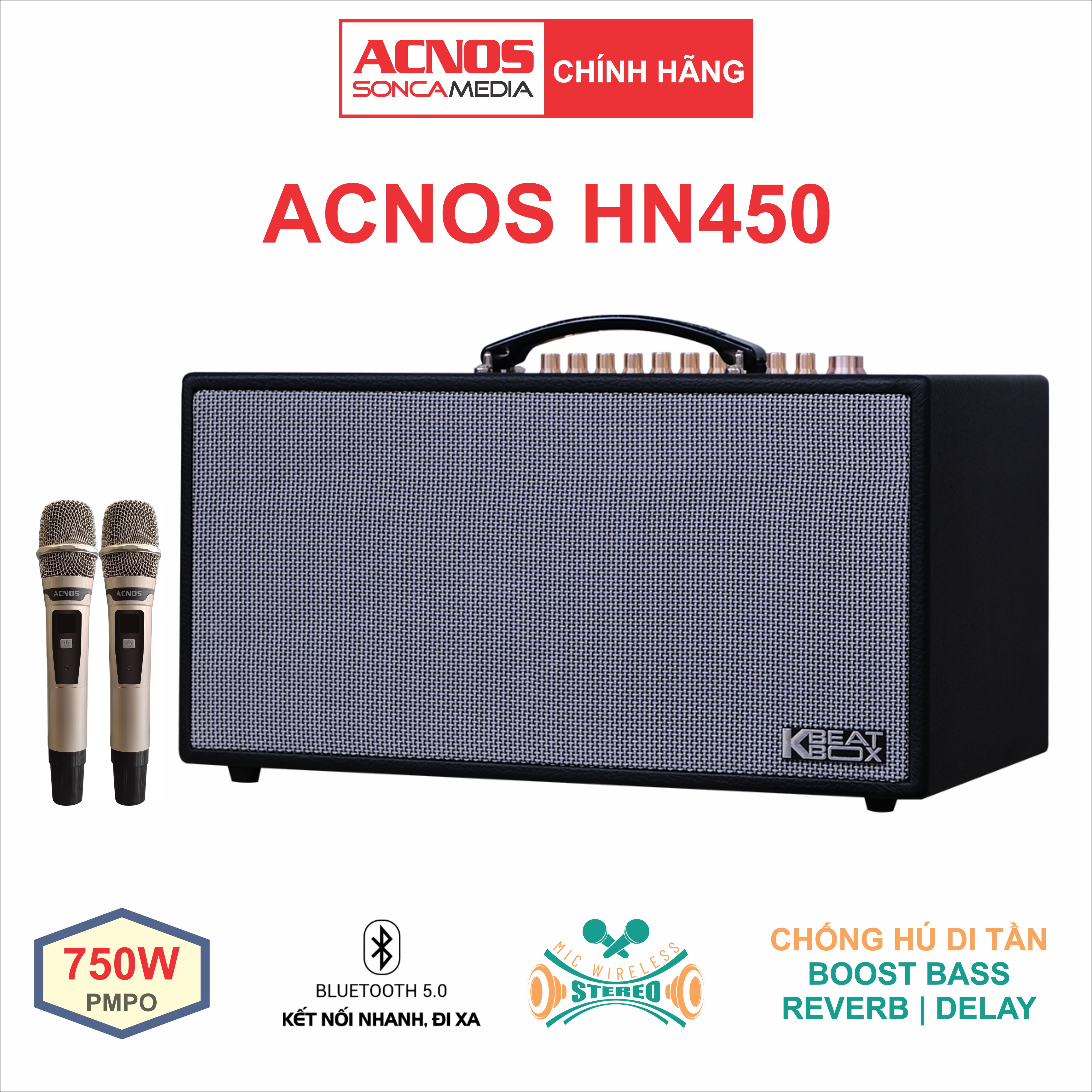 Dàn âm thanh di động xách tay ACNOS HN450 [HÀNG CHÍNH HÃNG]