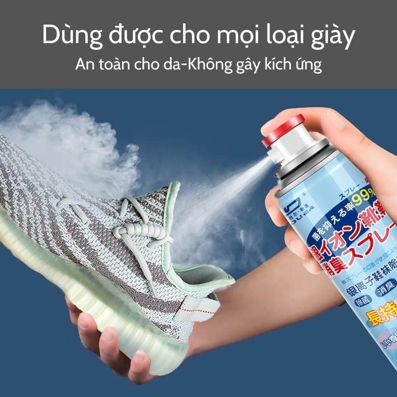 Bình Xịt Khử Mùi Hôi Chân Nhật Bản Công Nghệ Nano Bạc AG+ Mùi Dịu Nhẹ HKD72