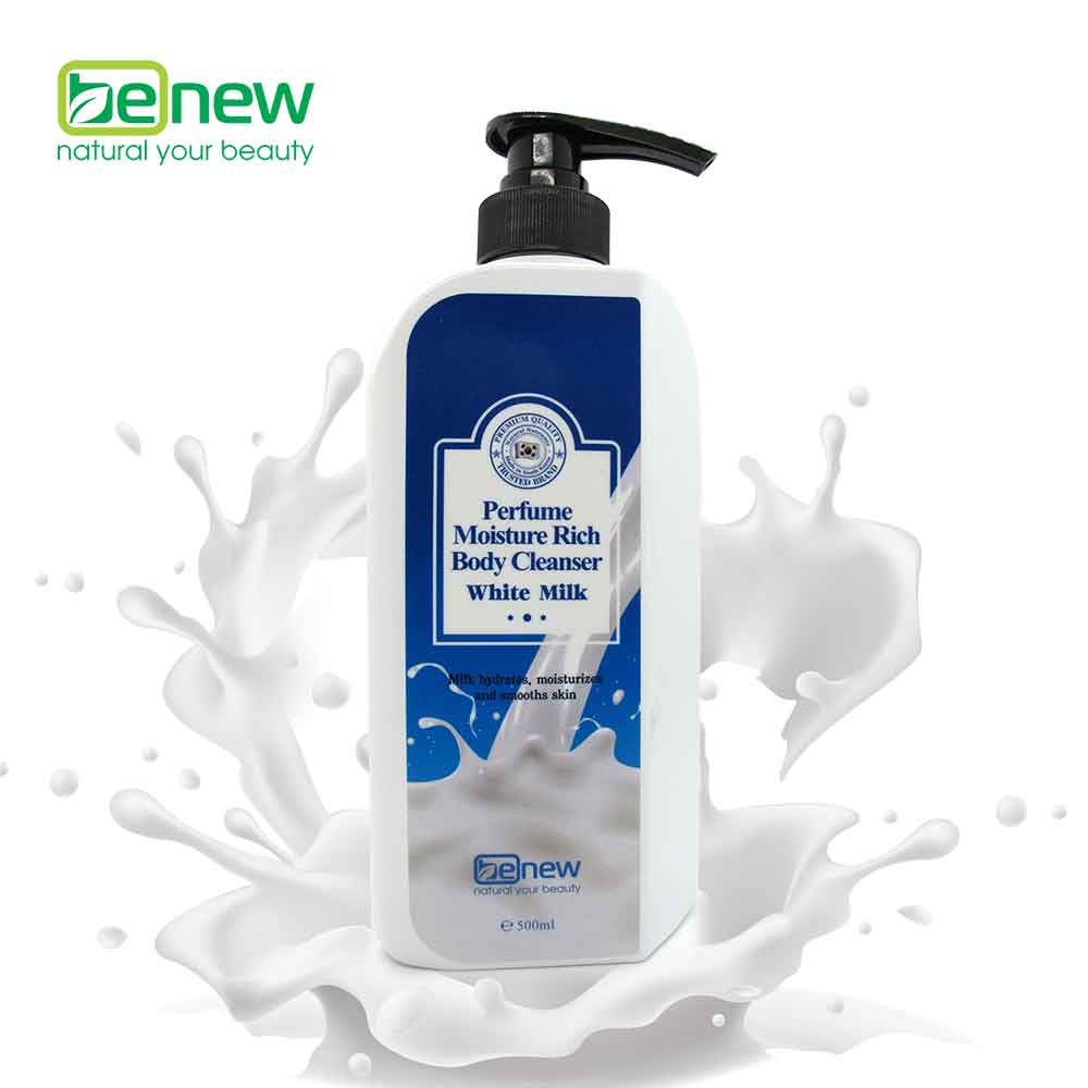 Sữa tắm nước hoa mềm da Benew Moisture Rich Hàn Quốc 500ml tặng kèm móc khoá