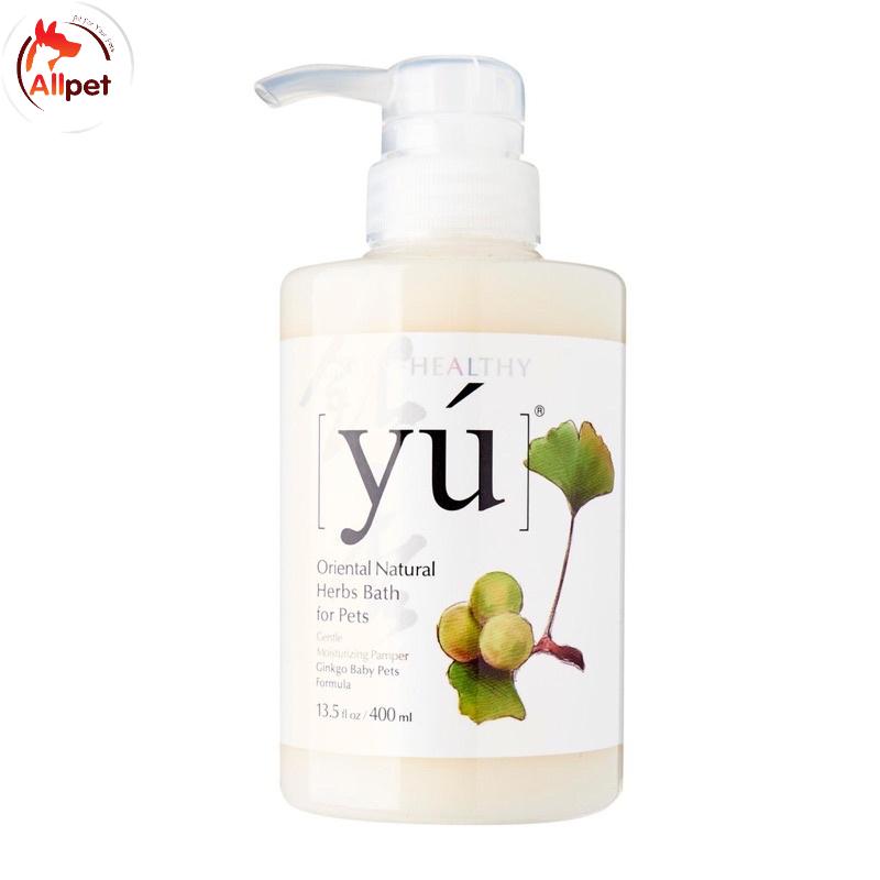 Sữa tắm YÚ dành cho chó mèo, Dầu gội nước hoa Yu Spa nhập khẩu đài loan dành cho CHÓ CON, hương bạch quả.