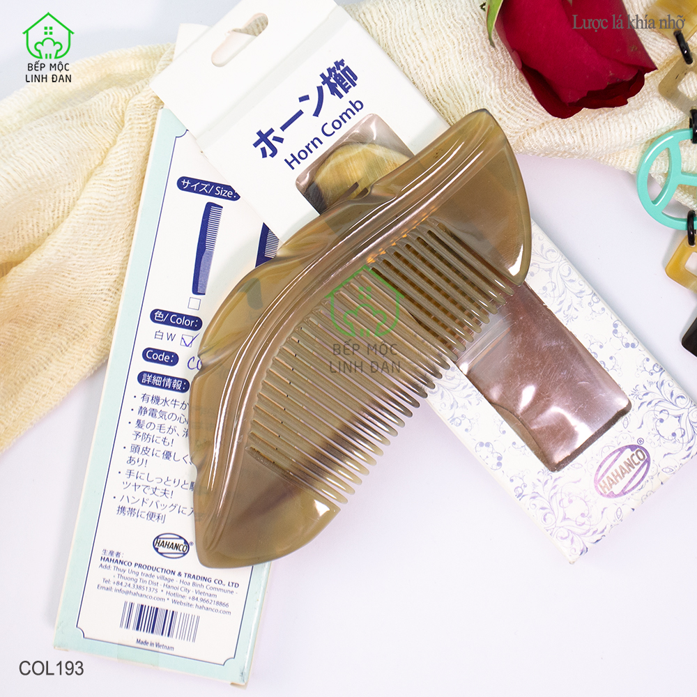 Lược Sừng Chiếc Lá Xuất Nhật Phụ Kiện Bỏ Túi Tiện Dụng
