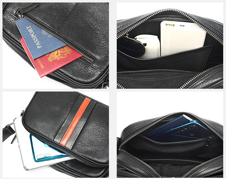 Túi Đeo Chéo Nam Da Bò Thật BHM6179 – Gọn Nhẹ, Bền Bỉ, Đậm Chất Nam Tính