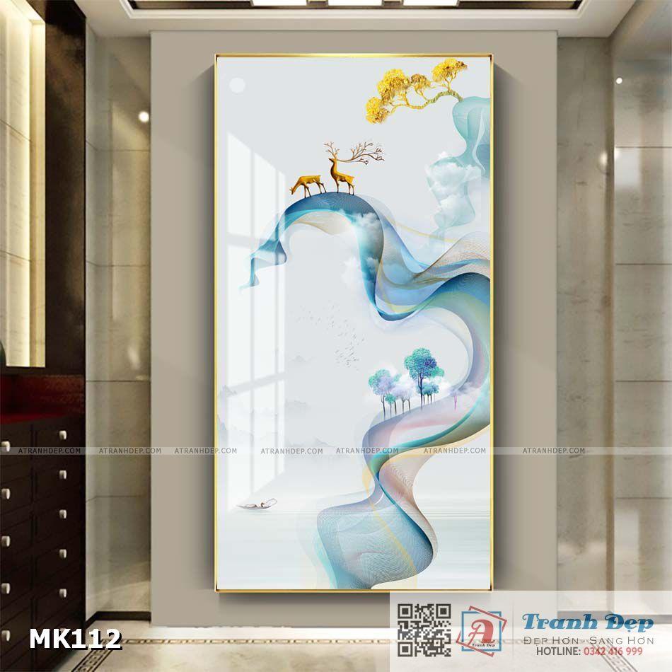 Tranh mica cao cấp Hươu nghệ thuật - MK112