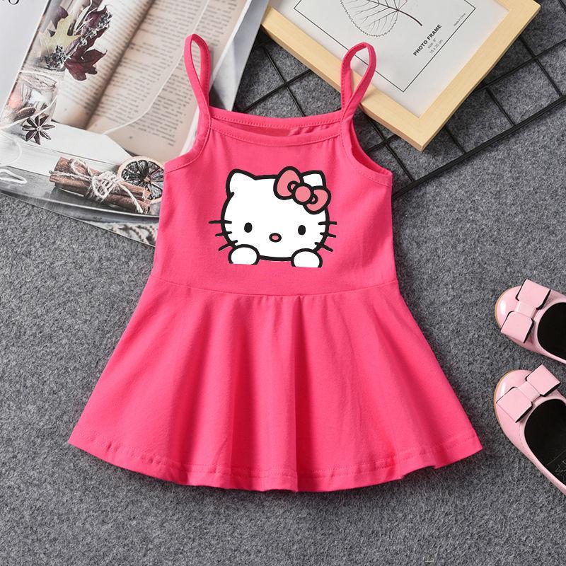 CHENGRUI Cô gái mùa hè váy trẻ em nhỏ treo váy mùa hè phong cách phương Tây bé vest đầm