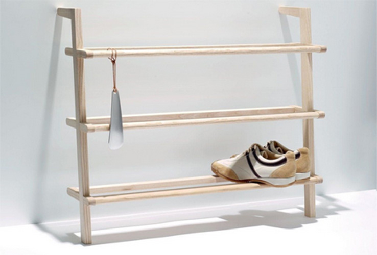 Kệ gỗ để giày 3 tầng kiểu Nhật / Tủ giày dép gỗ thông cao 85cm