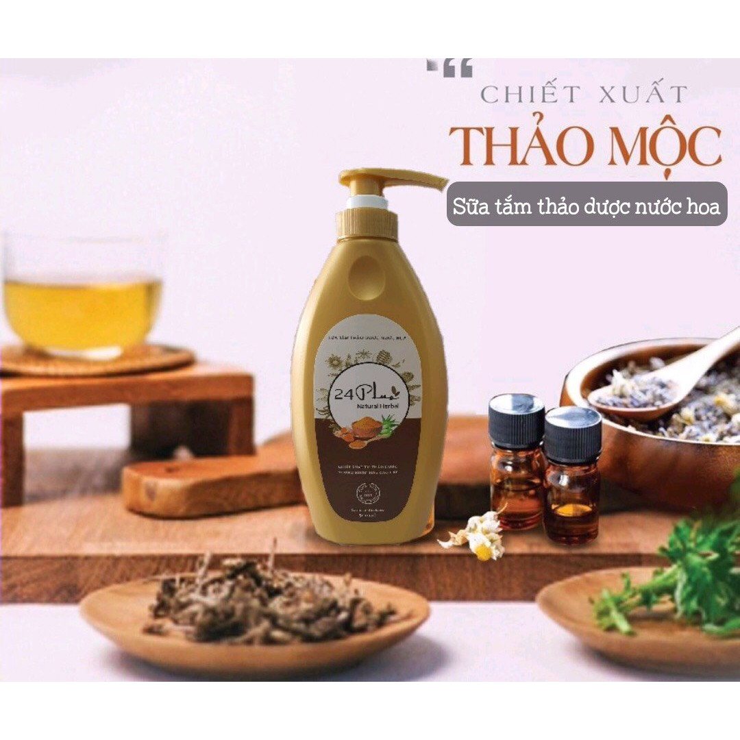 Sữa tắm thảo dược nước hoa 24 Plus 500ml