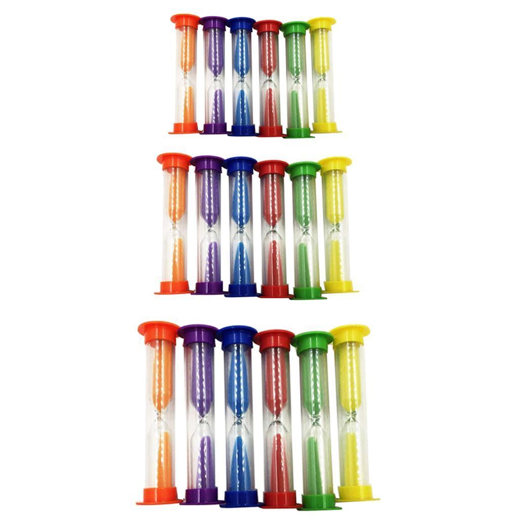 6pcs Kitchen Cooking Baking Sand Timer Set Reading Hourglass