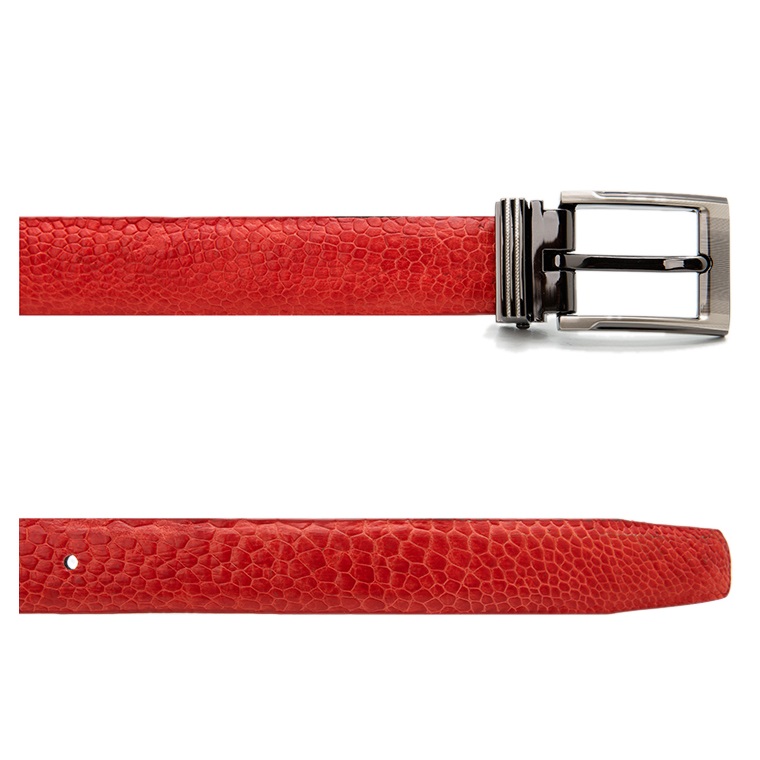 Thắt Lưng Nữ Da Đà Điểu Trơn Huy Hoàng HT5413 - Đỏ