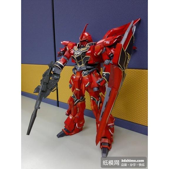 Mô hình giấy Gundamm MSN-06S Sinanju