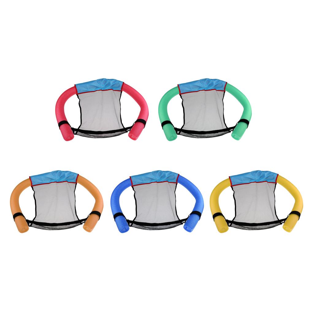 Swimming Noodle Chair Floating Sling Stick Mesh Net Seat Bed Size S Red