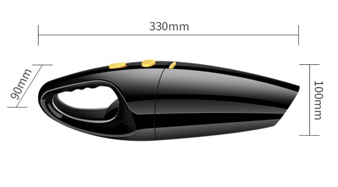 Máy hút bụi cầm tay mini không dây cho xe hơi, ô tô (HÚT SIÊU KHỎE)