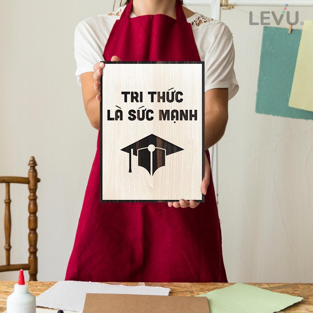 Tranh tạo động lực học LEVU LV045 "Tri thức là sức mạnh"