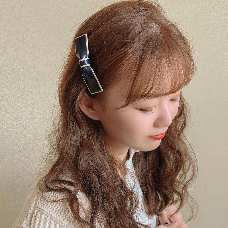 Kẹp tóc Nơ nhựa cao cấp (2 size) phong cách Hàn Quốc sang chảnh cho nữ