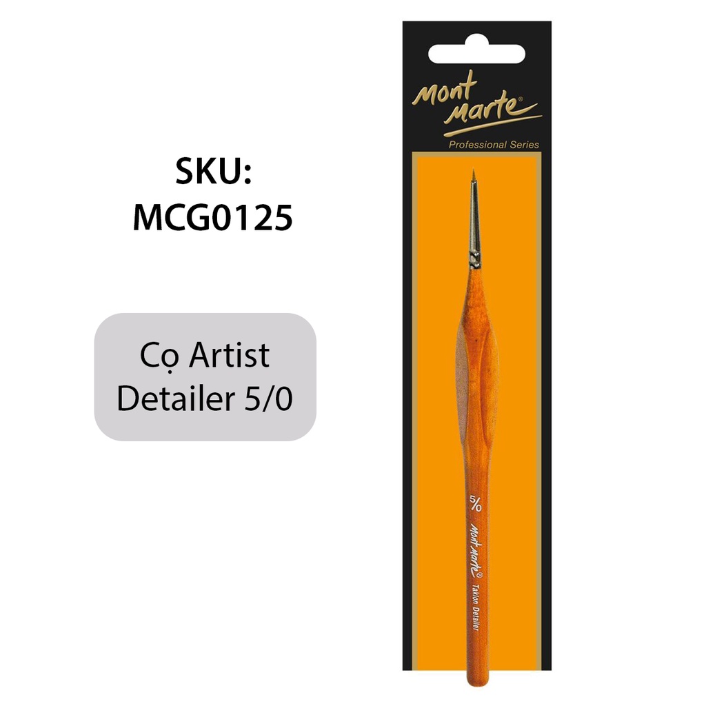 Cọ Tỉa Nhọn Taklon Detailerliner Mont Marte Các Kích Cỡ - Taklon Detailer 50