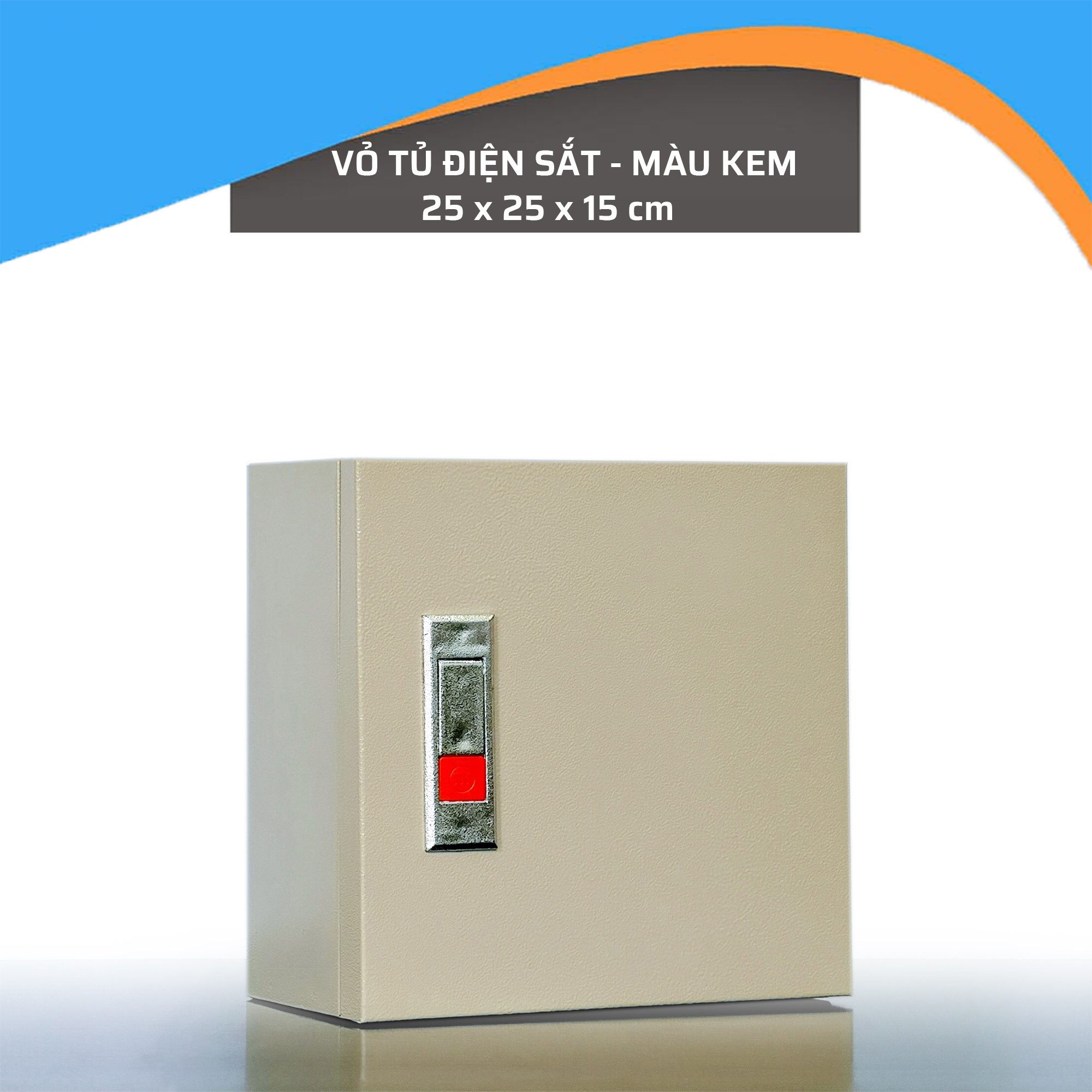 Vỏ Tủ Điện Sắt - Màu Kem