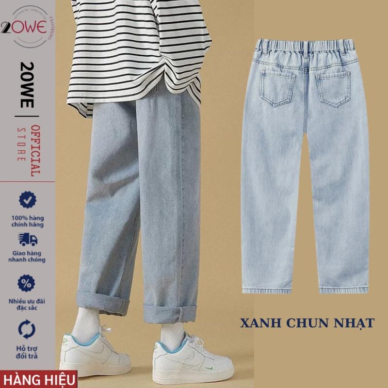 Quần bò, Jean Baggy nam TR03 ống Suông, rộng style hàn quốc - Top xu hướng 2021