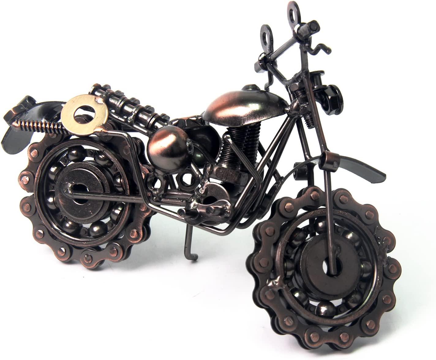 Mô hình xe máy bằng sắt thủ công cổ điển với Chainwheel như tác phẩm điêu khắc nghệ thuật sưu tập dành cho những người yêu thích xe máy