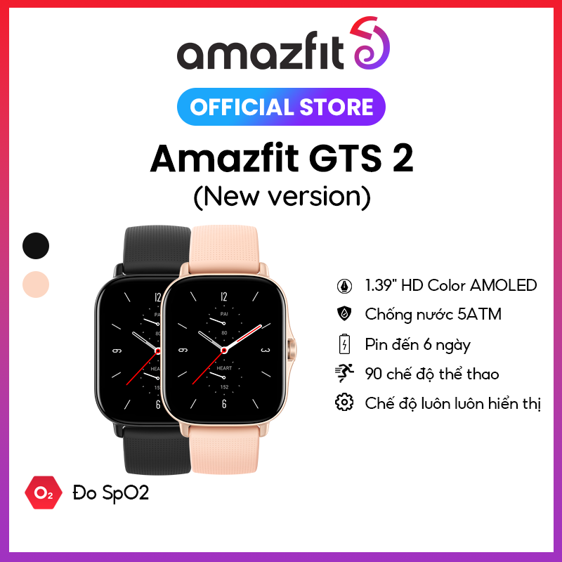 (New Version) Đồng Hồ Thông Minh Cao Cấp Amazfit GTS 2 - Đàm Thoại Trực Tiếp | Hàng Chính hãng