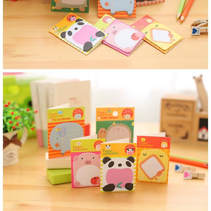 Giấy nhớ hình thú – Giấy note ghi chú hình thú dễ thương