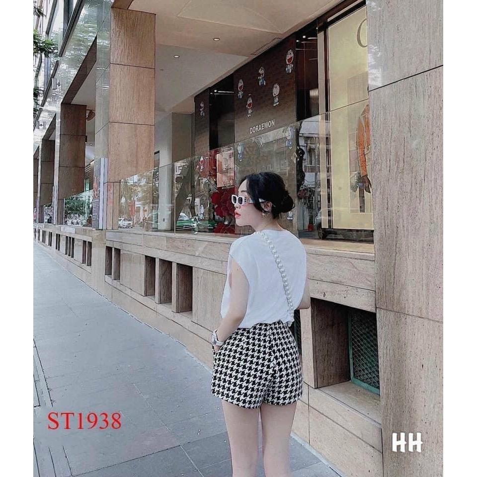 Set Bộ Đùi Nữ Sang Chảnh Quần Caro có túi Feesize < 53kg