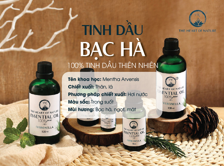 Tinh dầu cao cấp Bạc Hà PK 30ml