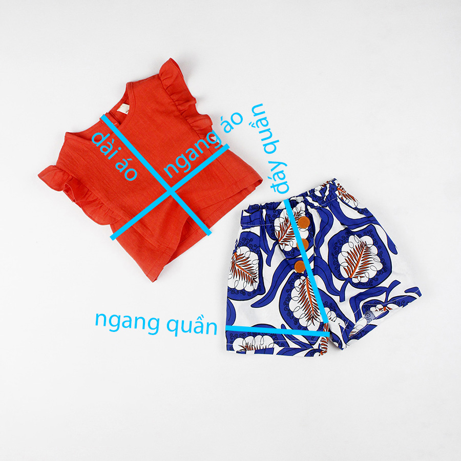 Set áo croptop + quần tole Quảng Châu cho bé gái 02599-02600