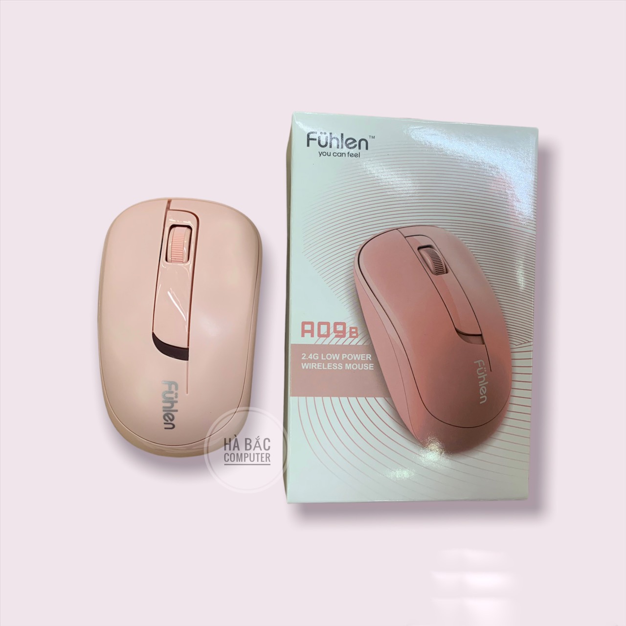 Chuột Không Dây FUHLEN A09B Pink - Hàng Chính Hãng