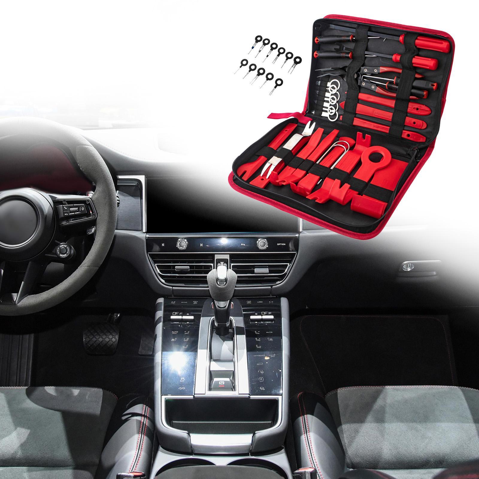 39Pcs Car  Removal Tool  Car Repair Tool with Storage Bag Precision Upholstery Repair Pry  Pry Tool Set for Stereo Door Panel