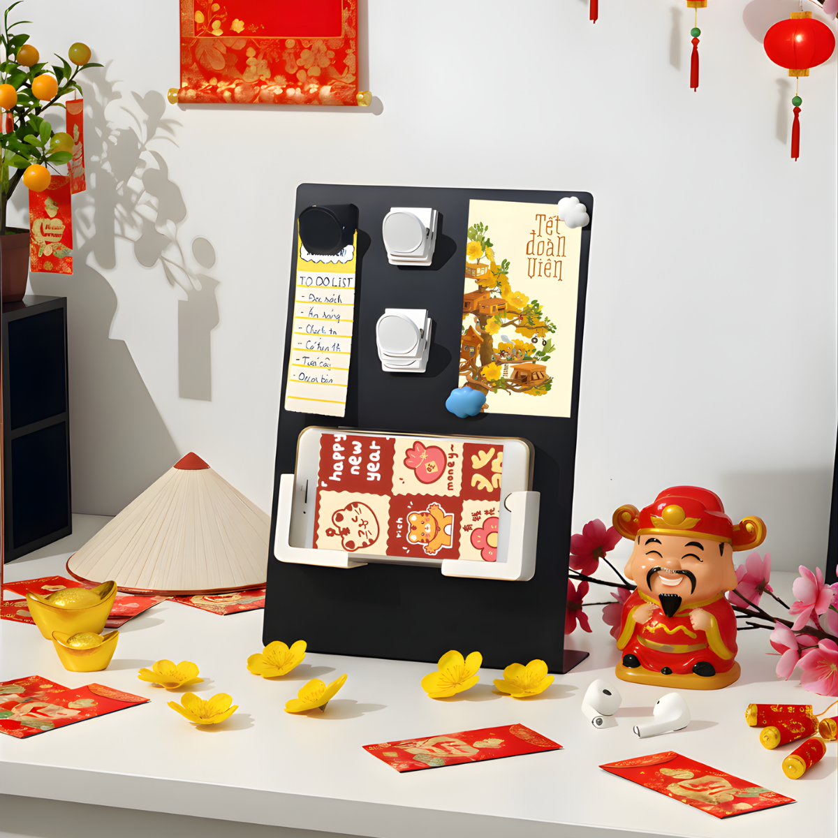 Bảng Từ Tính Kim Loại Dola Home – Nhỏ Gọn, Ghi Chú Viết Xoá Dễ, Decor Góc Làm Việc Aesthetic