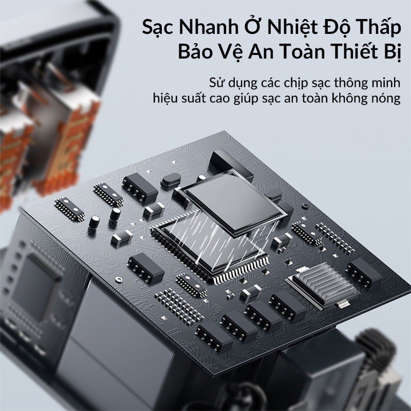 Củ sạc nhanh pd30w Baseus 3 cổng usb type c - cốc sạc cao cấp cho iphone 12 samsung,....vv - hàng chính hãng