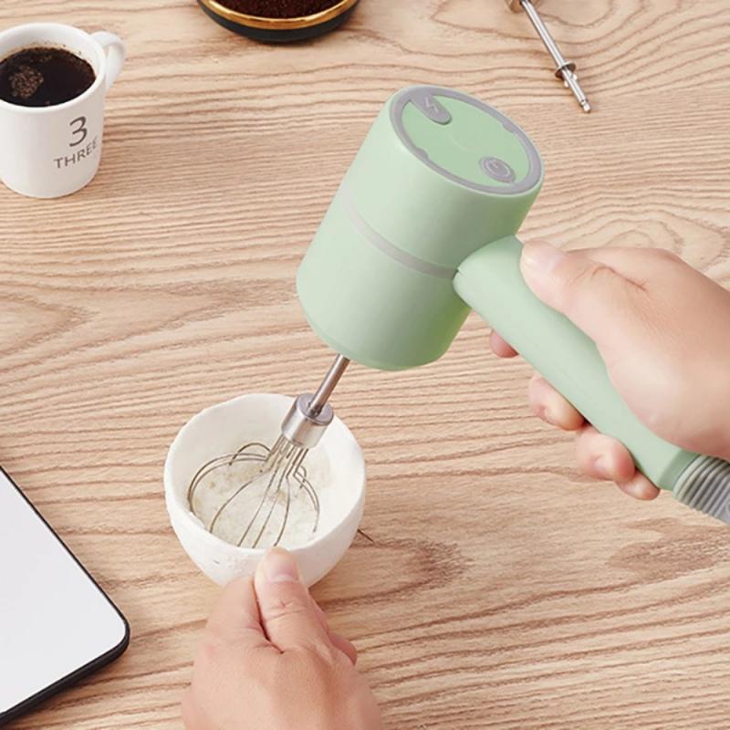 Mini Di Động Không Dây Điện Máy Đánh Trứng Cầm Tay Thép Không Gỉ Cà Phê Cappuccino Thực Phẩm Frother Khuấy Dụng Cụ Nhà Bếp