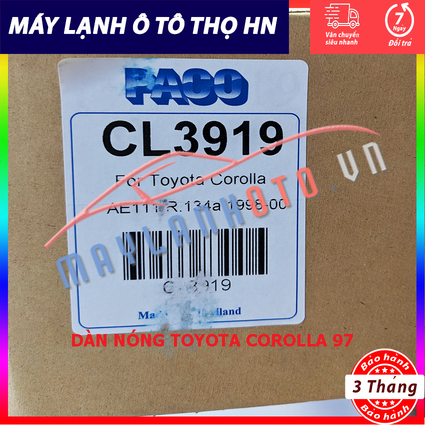 Dàn nóng Toyota Corolla 1997 Hàng xịn Thái Lan