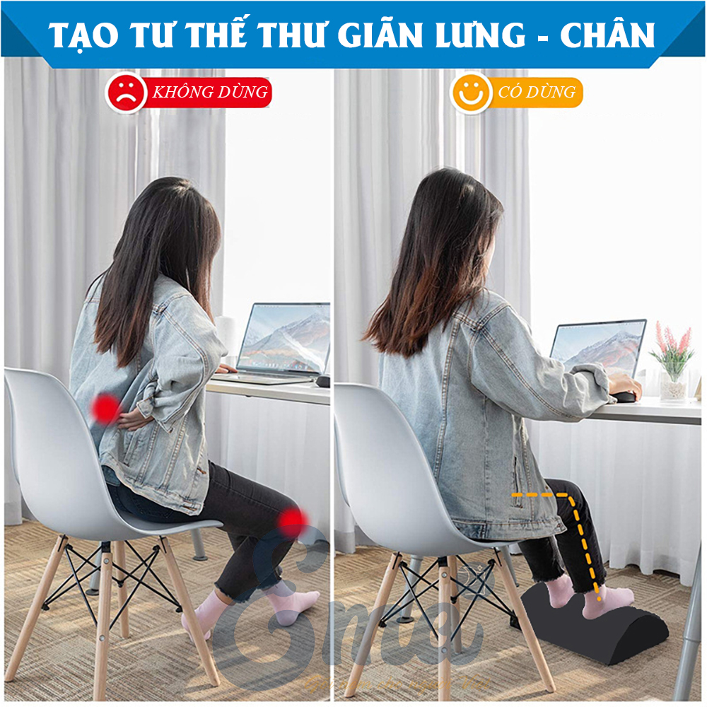 Gối gác chân, kê chân cao su non văn phòng EMA