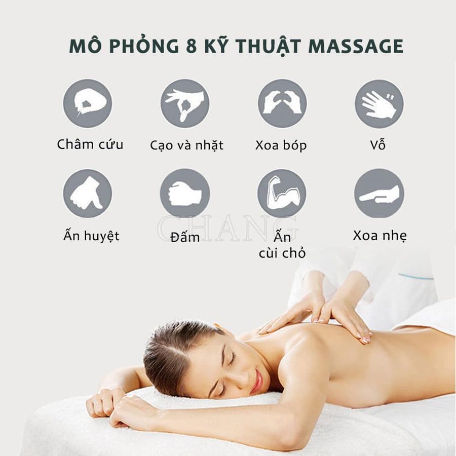 Miếng Dán Massage Xung Điện Cổ Vai Gáy, Bắp Tay, Lưng Cánh Bướm 8 Chế Độ Giúp Giảm Đau Nhức Hiệu Quả