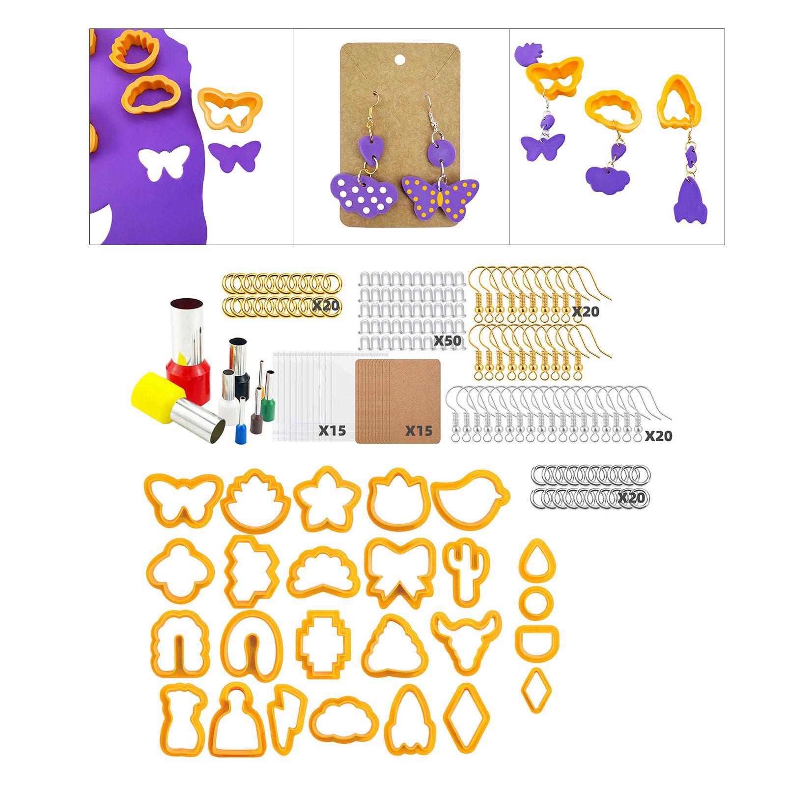Polymer Cutter for Clay Earring Making Kit Shapes Clay Tools