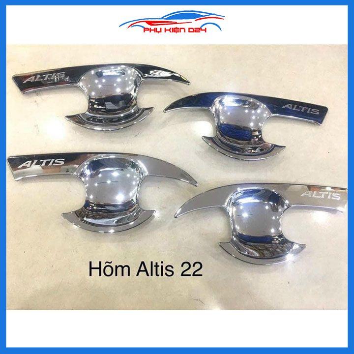 Bộ 4 ốp hõm cửa mạ crom Altis 2022-2023-2024 chống trầy va đập mở cửa xe