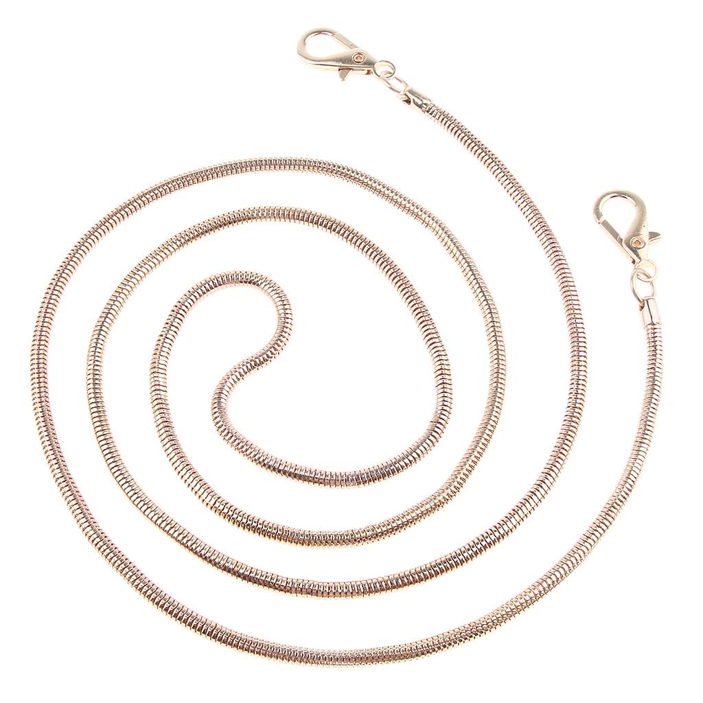 Women's Retro Metal Chain Handbag Purse Buckle Strap DIY Bag Accessories 120 cm