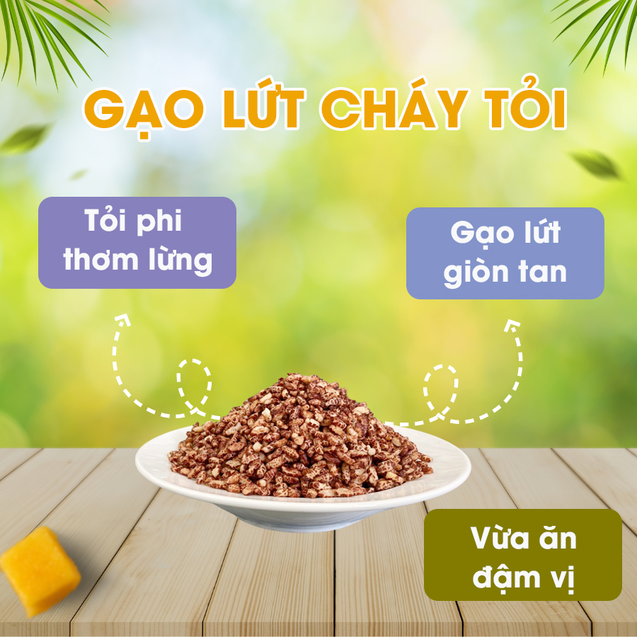 Gạo Lứt Rang Không Tỏi Dương Cát 300g