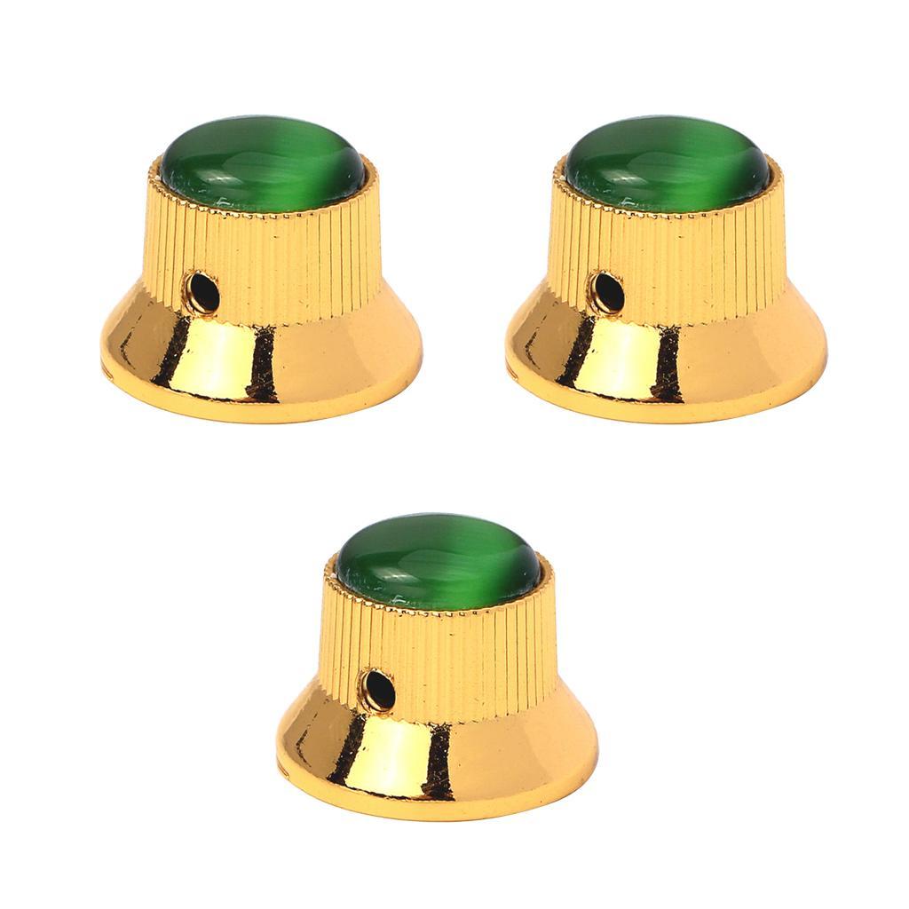 Pack of 3 Electric Guitar Knobs for Musical Instrument Accessory