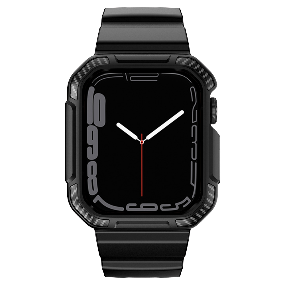 Ốp Case bảo vệ tích hợp dây đeo Vân Carbon cho Apple Watch Series 1/2/3/4/5/6/SE/7/8/9/SE2 Size 38/40/41mm & 42/44/45mm - Hàng Chính Hãng