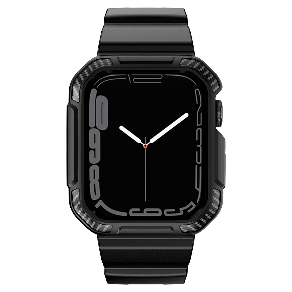 Ốp Case bảo vệ tích hợp dây đeo Vân Carbon cho Apple Watch Series 1/2/3/4/5/6/SE/7/8/9/SE2 Size 38/40/41mm &amp; 42/44/45mm - Hàng Chính Hãng